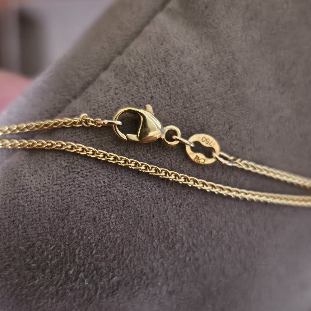 MONICA RICH KOSANN CHANGEABLE INDIVIDUALITY DYO 25"18K GOLD NECKLACE CHAIN HOOK - Picture 10 of 14